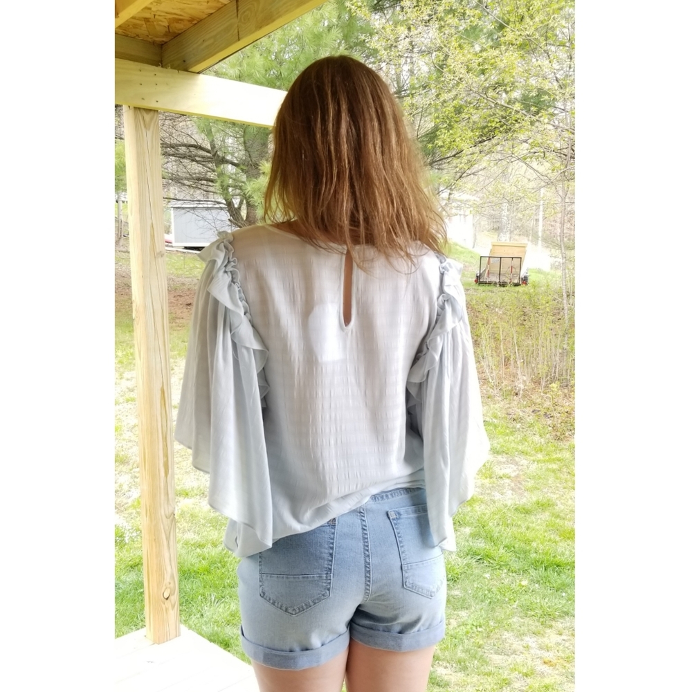 1.State Ruffles Bell Sleeves Top, S, NWT - Picture 12 of 13